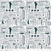 Riley Blake Coming Home C14433 Navy Text White