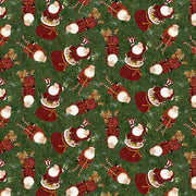 Clothworks Y4118-113 Gingerbread Christmas Santa
