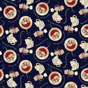 Clothworks Y4119-53 Gingerbread Christmas Mice