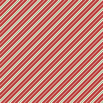 Clothworks Y4123-82 Gingerbread Christmas Stripes