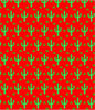 Desert Cactus Red Minky by Michael Miller