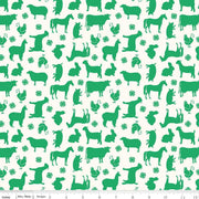 Riley Blake 4-H Animal Fabric By Riley Blake C9120 Cream