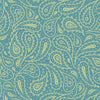 Down On The Farm PAISLEY TEAL 27859-Q By QT Fabrics