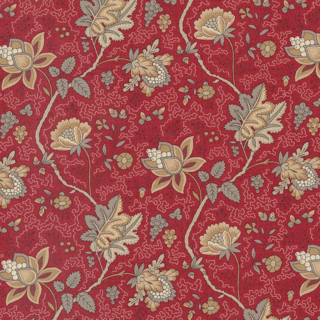 Moda Fabrics Chateau De Chantilly Rouge 13944 14