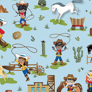 Benartex Lil Buckaroos 1476454 Little Rodeo