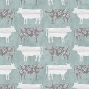 Benartex Chalk Barn 16322083B Calico Cow