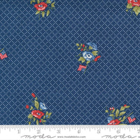 Moda Belle Isle Navy Flowers 14921 15