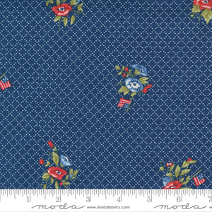 Moda Belle Isle Navy Flowers 14921 15