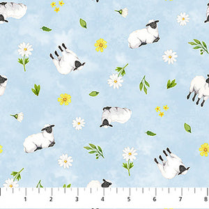 Northcott Fabric Counting Sheep 28473-42