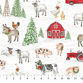 Northcott Barnyard Christmas 28801-10