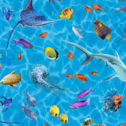 QT Fabrics Treasure at Sea -Packed SealifeX 29921B