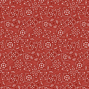 Blank Fabric Dressed Up On The Farm Bandana Red 3095-88