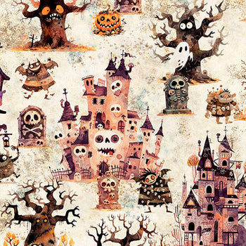 QT Fabric A Haunting We Will Go 31945E