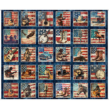 QT Fabric American Country 31991N Panel