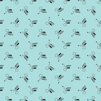 Riley Blake Press On V15261 Plaid Irons Aqua