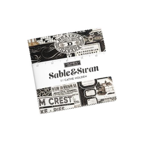 Moda Fabrics Sable Swan 7440pp Charm Pack