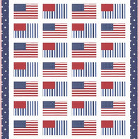 Moda Fabric American Made Star Spangled Quilt Kit