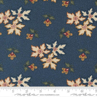 Moda Fabrics Fluttering Leaves Blue Spruce 9730 14