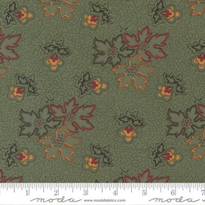 Moda Fabrics Fluttering Leaves Evergreen 9730 15