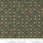 Moda Fabrics Fluttering Leaves Evergreen 9732 15