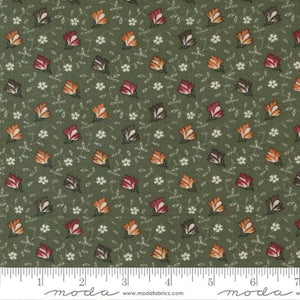 Moda Fabrics Fluttering Leaves Evergreen 9732 15