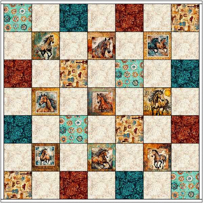 QT Born To Run Quilt Kit