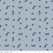 Riley Blake Coming Home C14427 Airplane Grey
