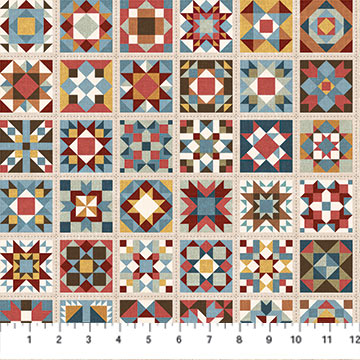 Northcott Fabrics DP27317-12 Barn Quilt