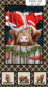 Northcott Fabric Highland Heart Panel #198