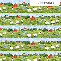 Northcott Fabric Counting Sheep DP28471-74 Stripe