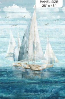 Smooth Sailing by Northcott Fabrics | 28" x 43" Panel