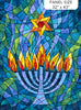 Northcott Hanukkah Lights Panel