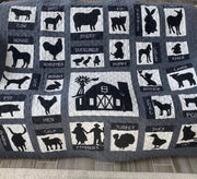 Moda Farmhouse Flannel On The Farm Quilt Kit