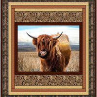 Hoffman Fabrics Highland Cow Panel Quilt Kit