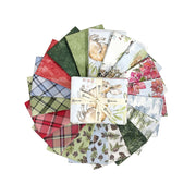 Clothworks Joyful Winter Fat Quarter bundle with panel FQ0419