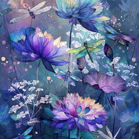 Timeless Treasures Dragonfly Mist Panel #199