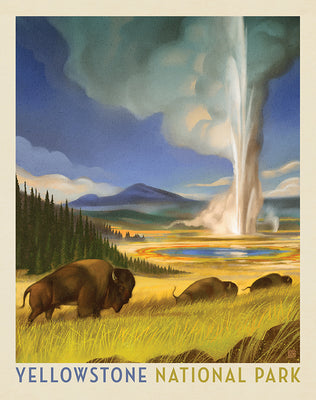 Riley Blake Legends of The National Park Yellowstone National Park