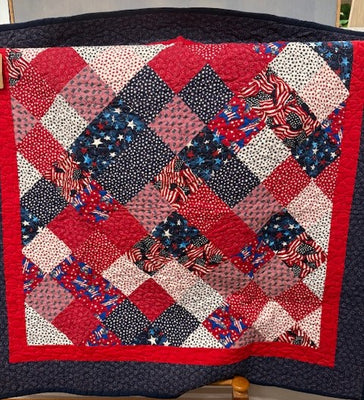 On Point Patriotic Quilt - Ready-Made • 47