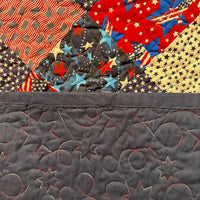 On Point Patriotic Quilt - Ready-Made • 47" x 48"