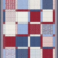 Moda Prairie Days Patriotic Nine Patch Quilt Kit