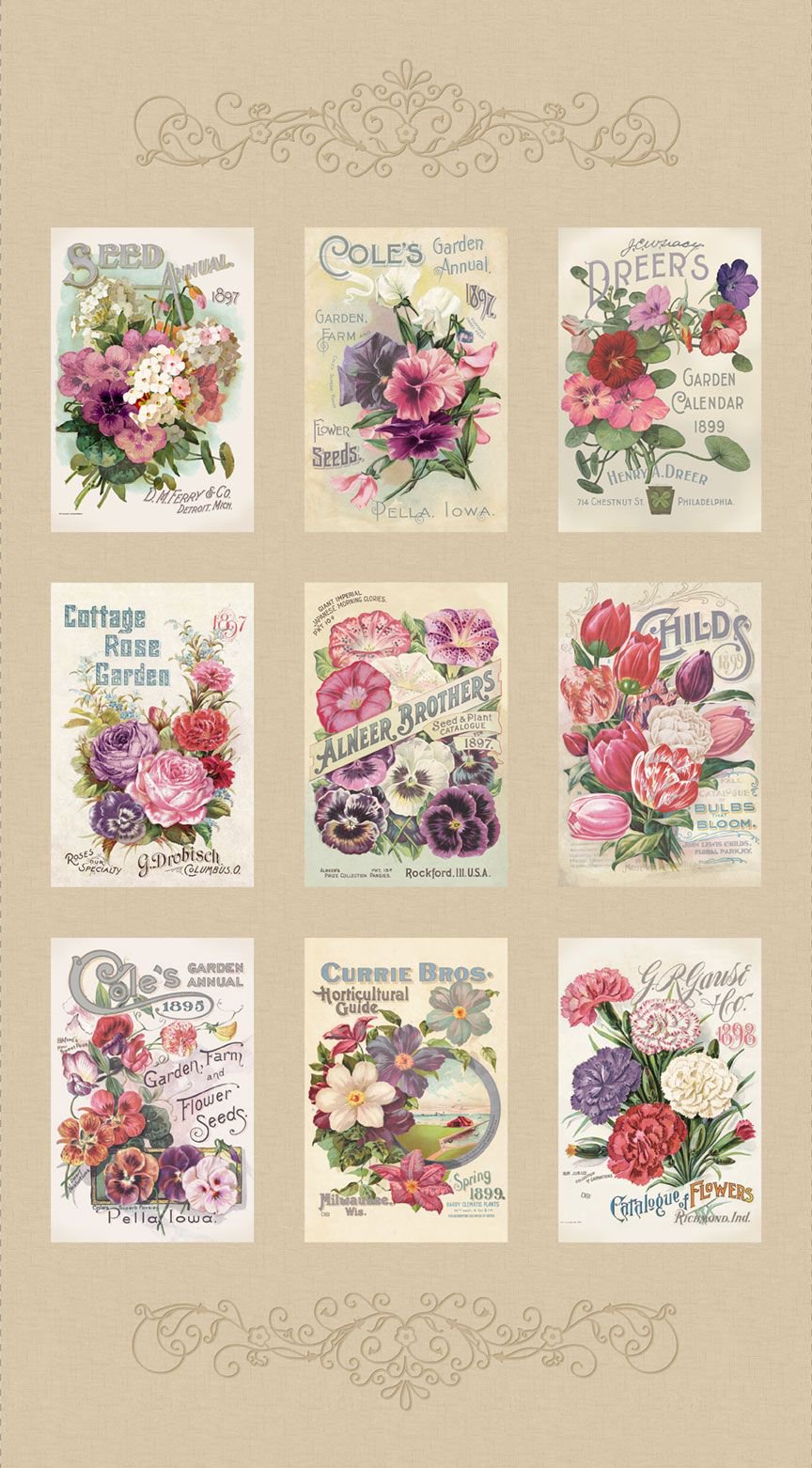 Marcus Fabrics Cottage Lace Panel