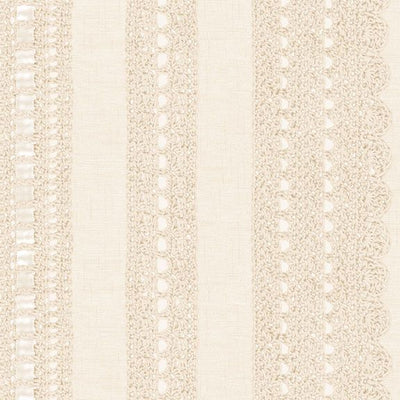 Marcus Fabrics Cotton Lace Seed Crochet Stripe