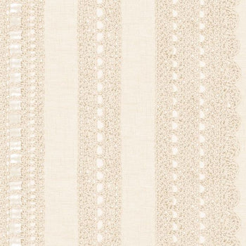 Marcus Fabrics Cottage Lace Crochet Stripe