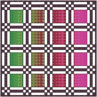 Hoffman Razzmatazz Quilt Kit