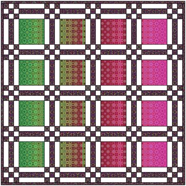 Hoffman Razzmatazz Quilt Kit