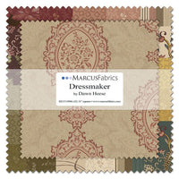 Marcus Fabrics Dressmaker Print 10 inch Squares