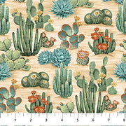 Northcott Fabrics Southwest Vista Cacti 25633-12
