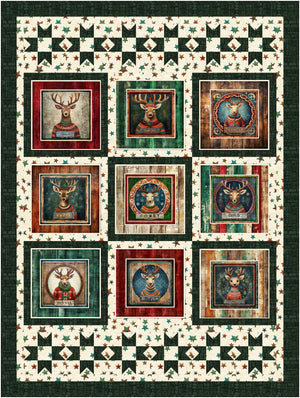 QT  Fabric Santa's Workshop Quilt Kit