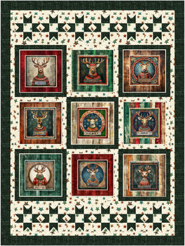 QT  Fabric Santa's Workshop Quilt Kit