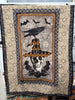 Skull & Roses Quilt – Handmade Gothic Throw | 42" x 62"